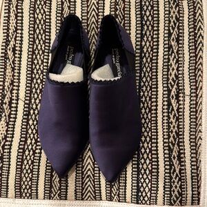 Pedro Garcia Black Flats with Pointed Toe